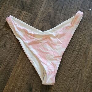 NWOT L*Space Pink Floral Bikini Bottoms size XL